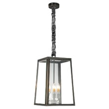 Preston Brass & Glass 3 Light Pendant